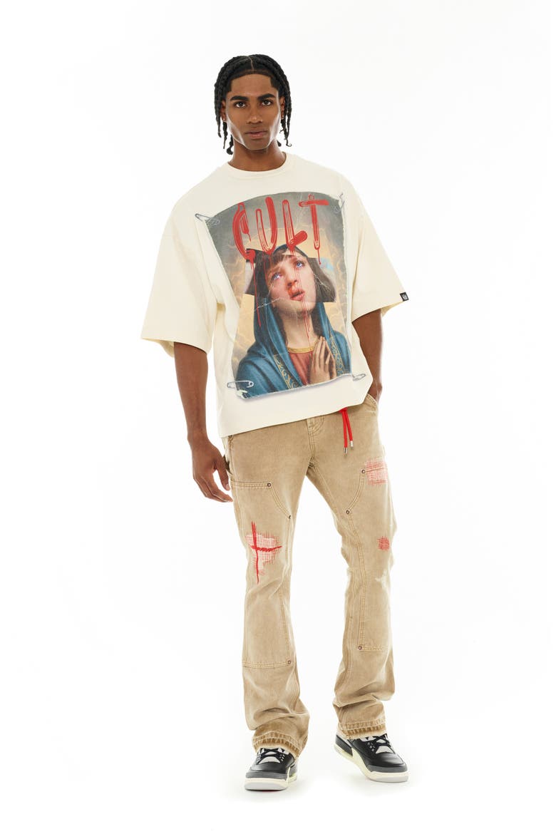 Poor Social Skills Oversize Graphic T-Shirt, Alternate, color, WINTER WHITE