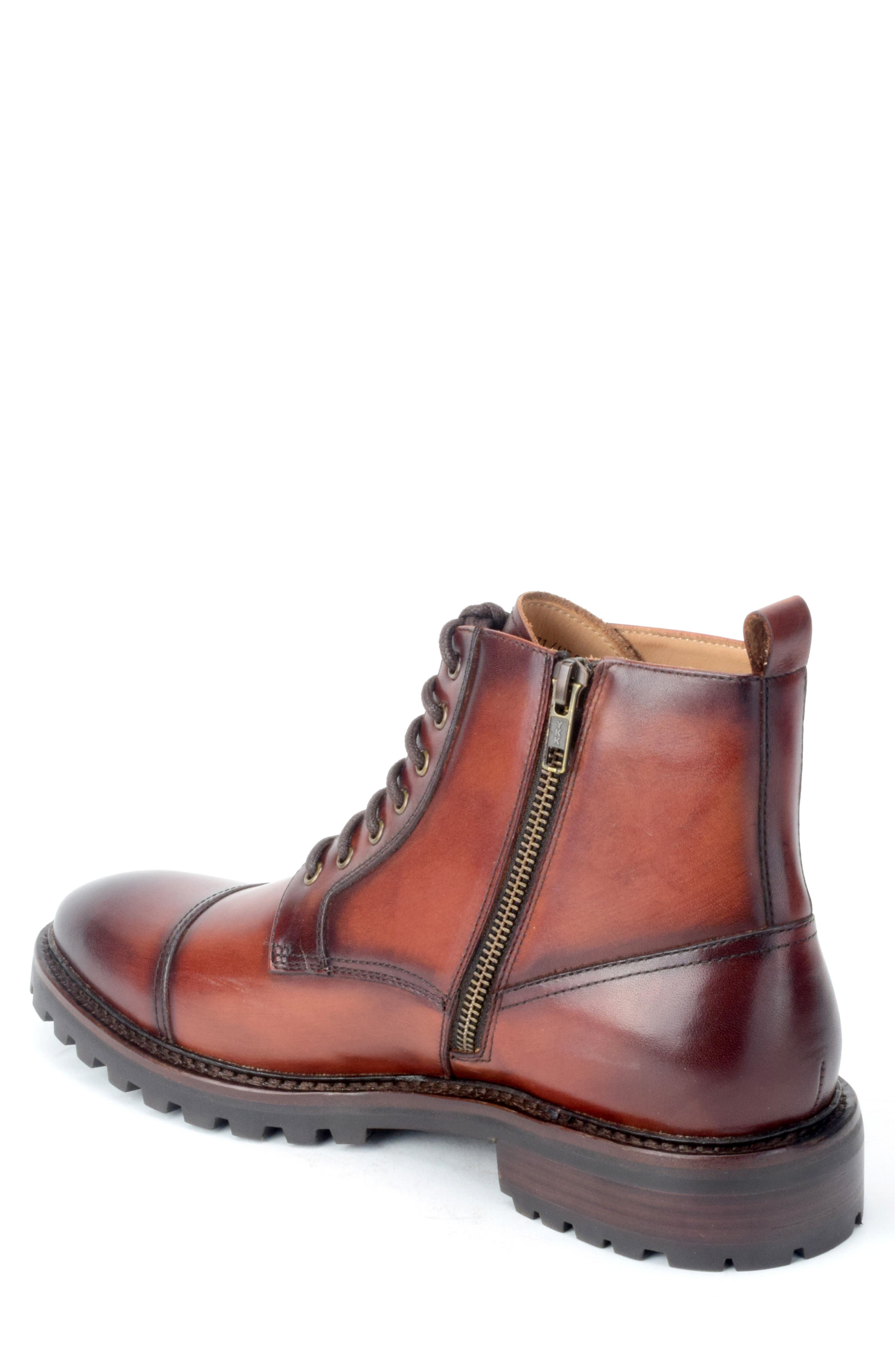 Tinley Cap Toe Boot, Alternate, color, CHESTNUT