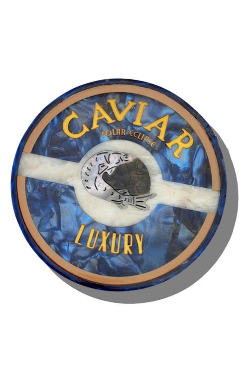 Solar Eclipse Hand-Painted Caviar Trinket Box in Blue at Nordstrom