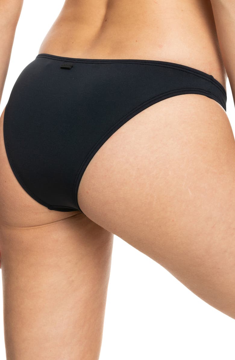 Roxy SD Beach Classics Moderate Bikini Bottoms, Alternate, color, Anthracite