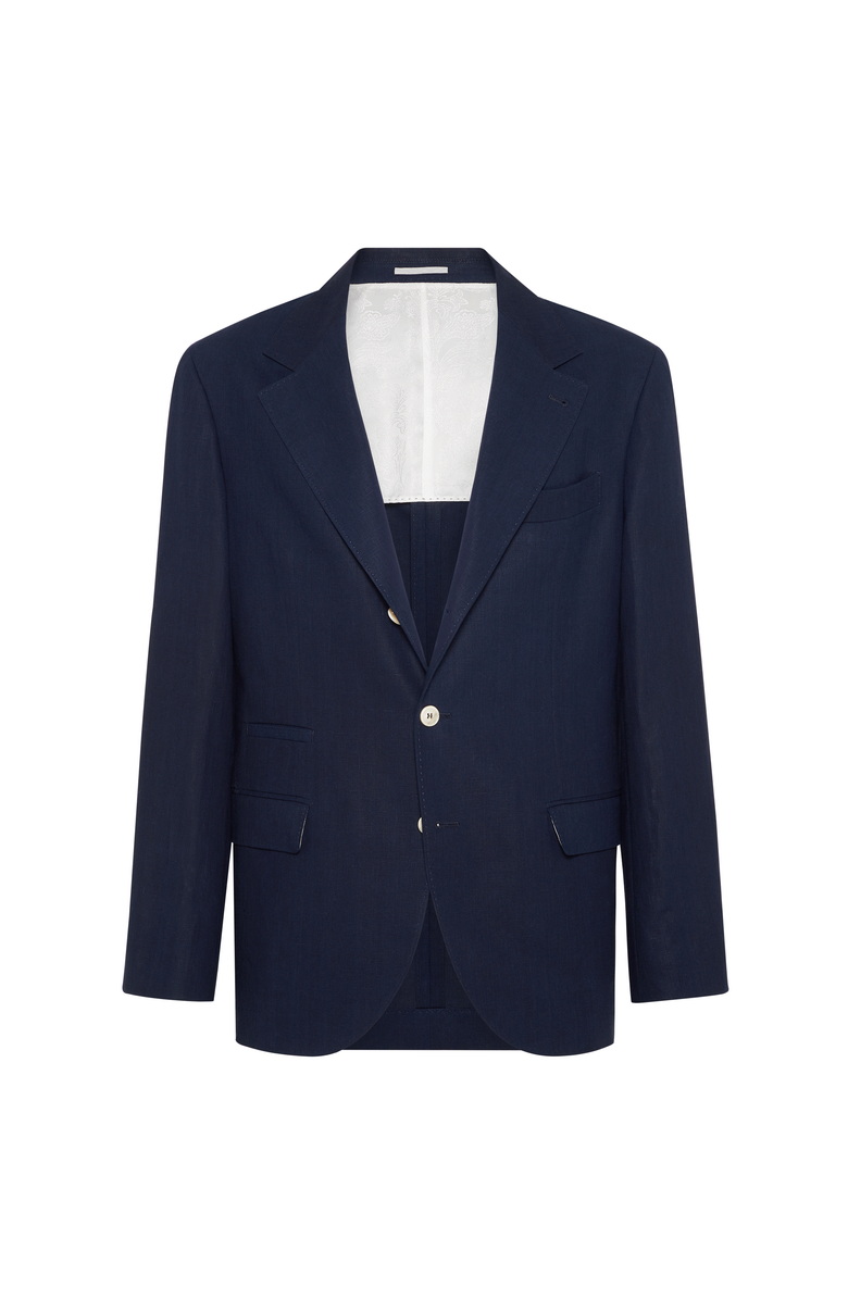 Brunello Cucinelli Linen deconstructed blazer, Main, color, 