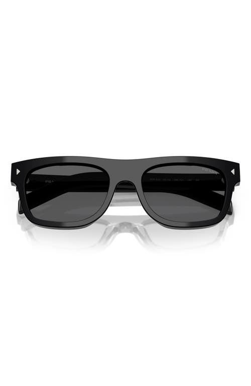Prada Pantos Acetate Sunglasses With Unique Temple Design In Black