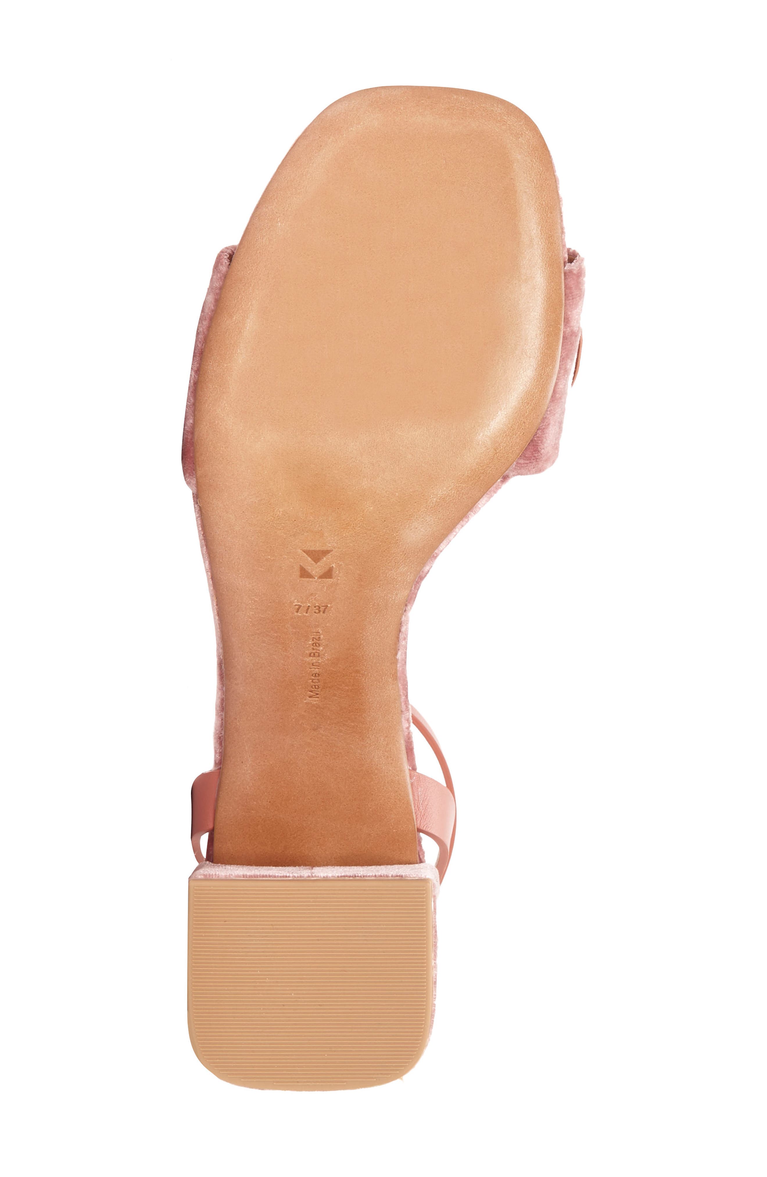 Riza Block Heel Sandal, Alternate, color, ROSE/ SALMON
