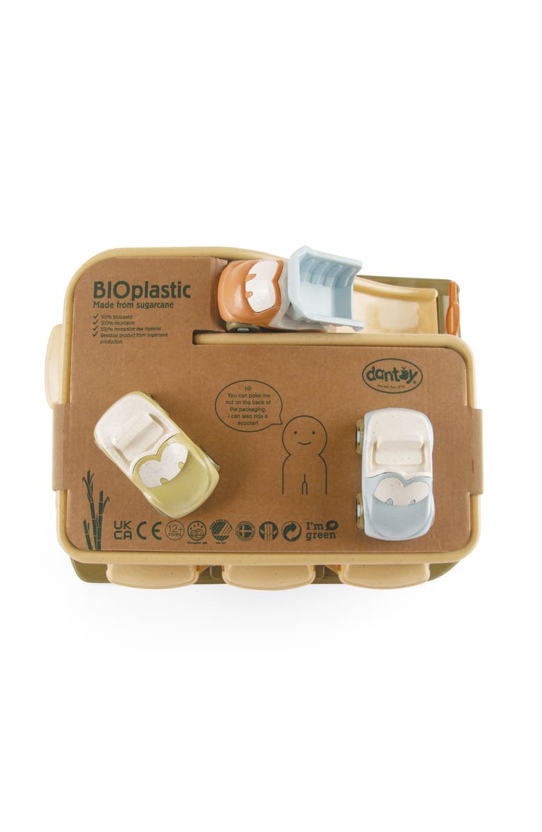 Dantoy Bio Garage 4 Piece Playset Car Garage Set with Ramp, Alternate, color, Multicolored