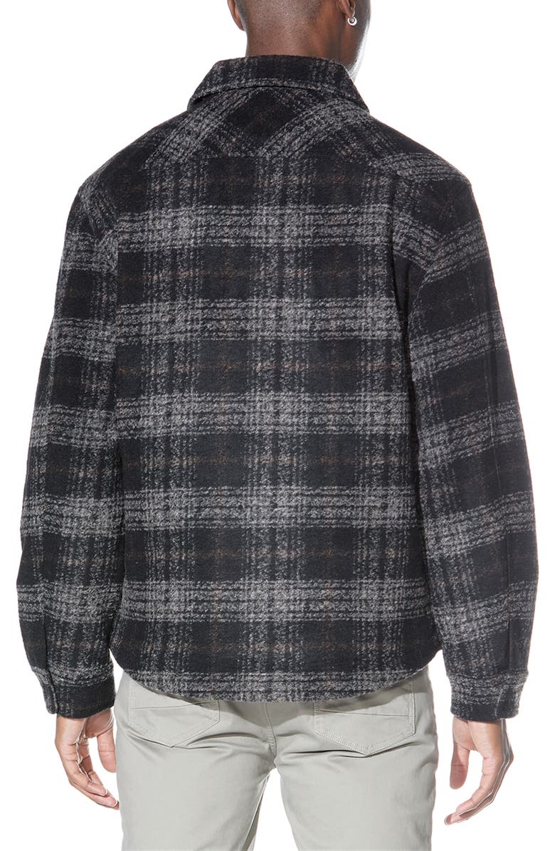 Civil Society Fleece Lined Shirt Jacket, Alternate, color, Black