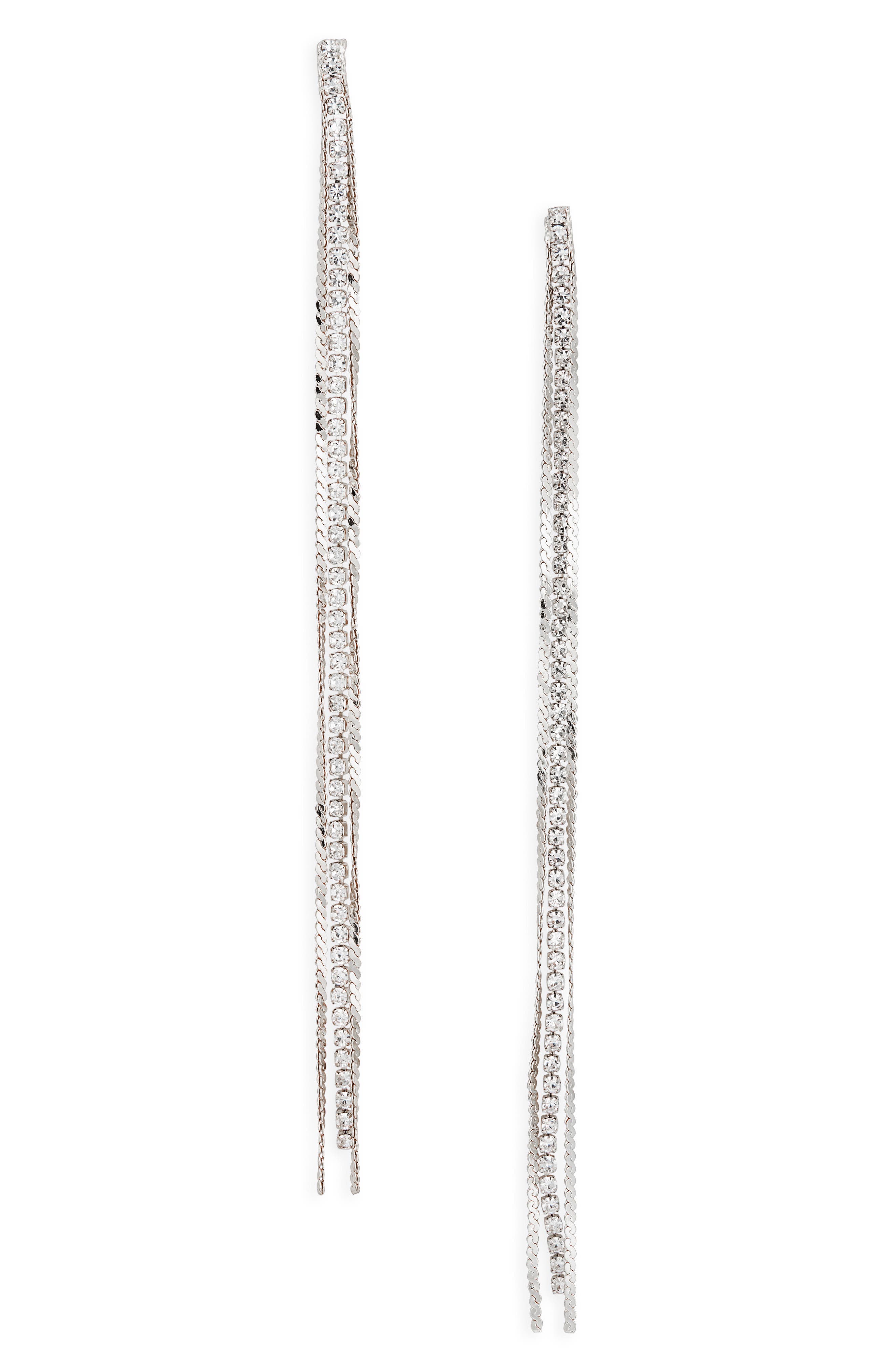 Delicate Chain Linear Drop Earrings