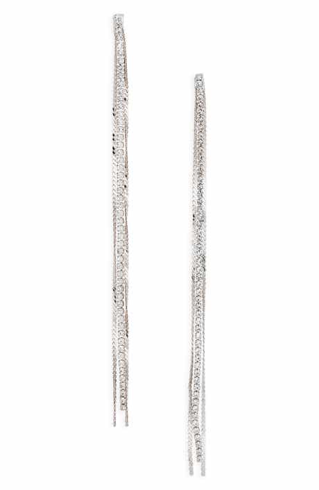 Delicate Chain Linear Drop Earrings