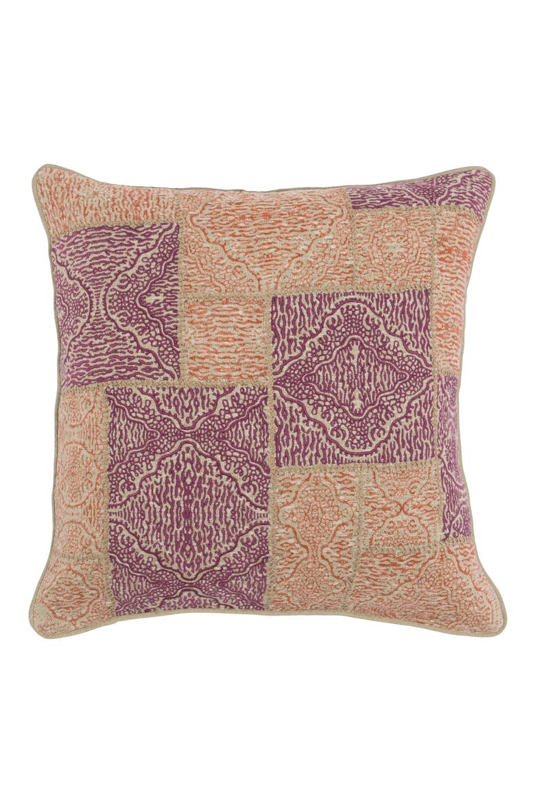 Mara Accent Pillow, Main, color, BERRY/ ORANGE
