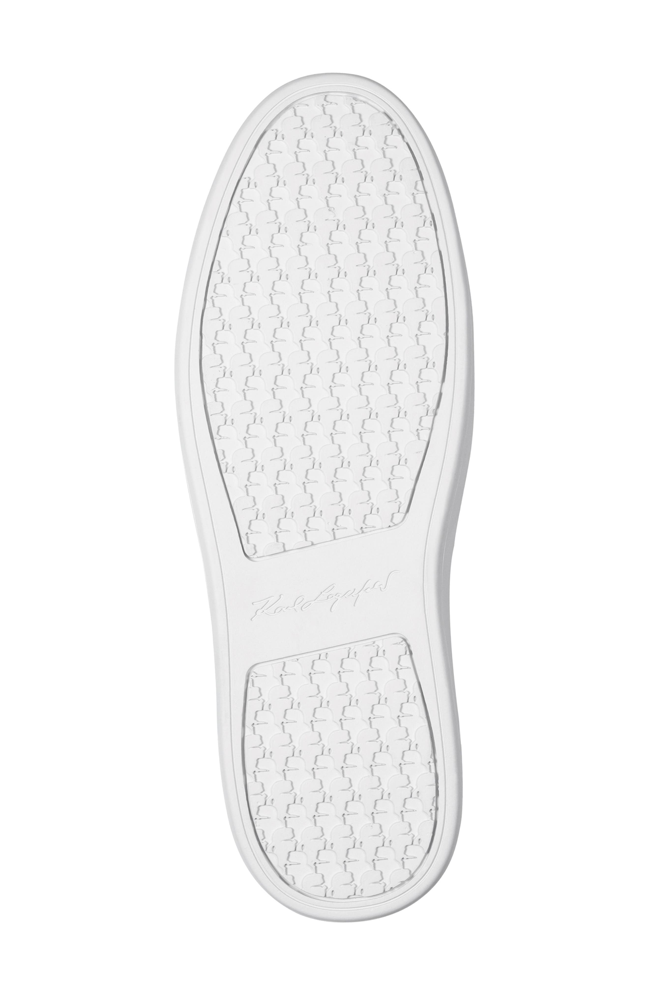 KARL LAGERFELD PARIS Parnell Low Profile Sneaker, Alternate, color, White