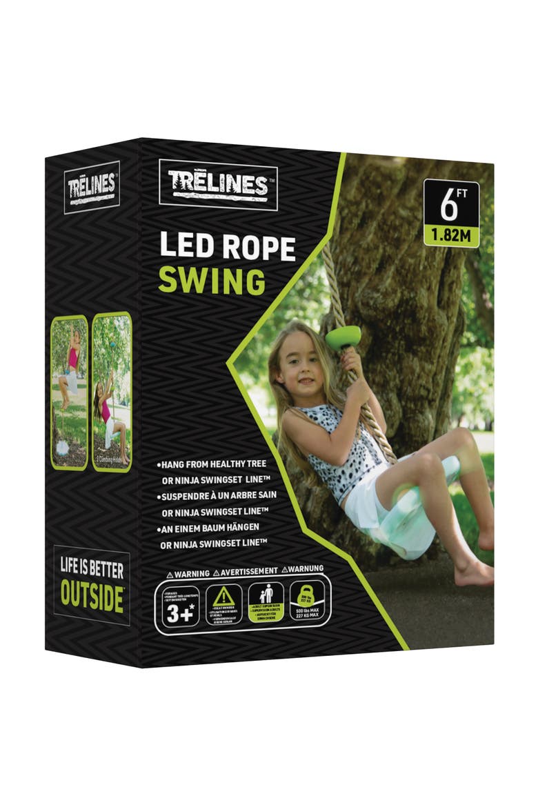 Led Climbing Rope Swing 6Ft, Kids 5+, Main, color, Multicolored