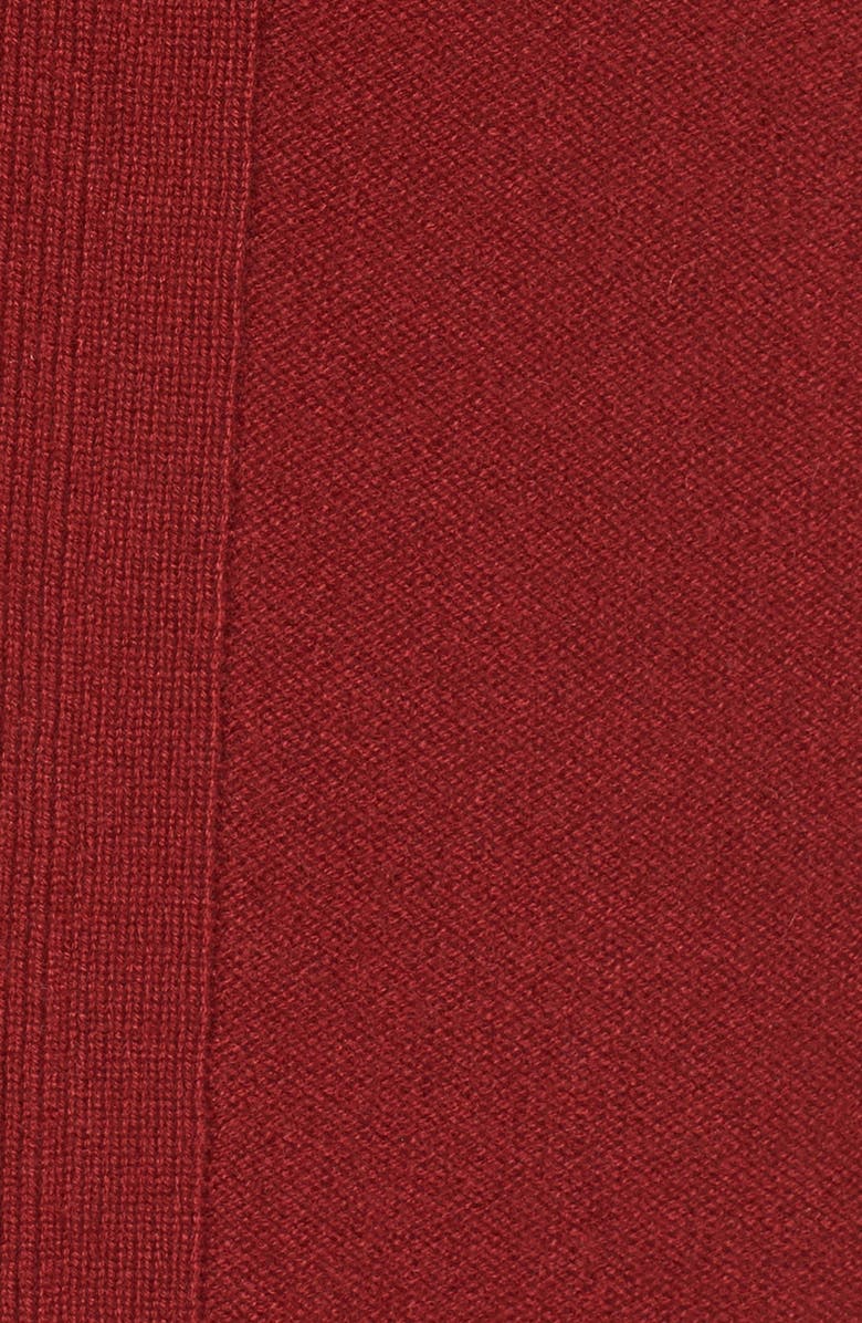 Nordstrom Collection V-Neck Cashmere Pullover, Alternate, color, Red Sun