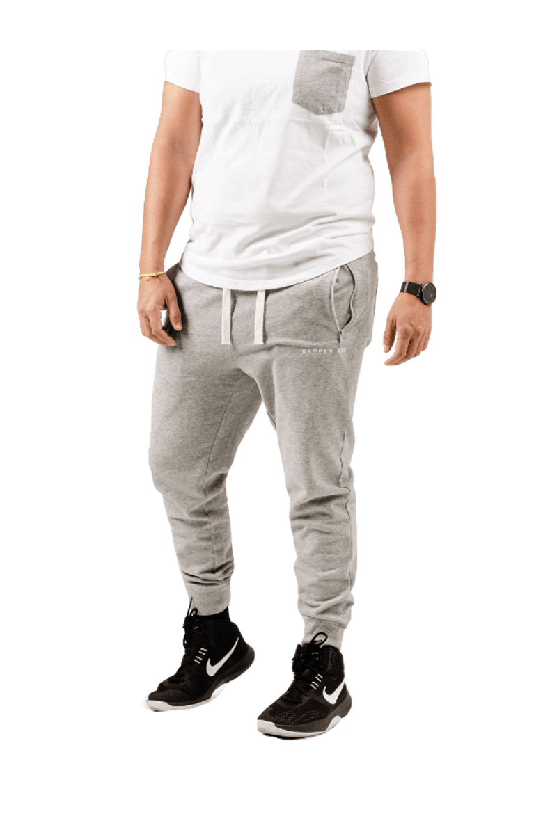 Grey Melange DB Joggers, Alternate, color, Grey Mélange