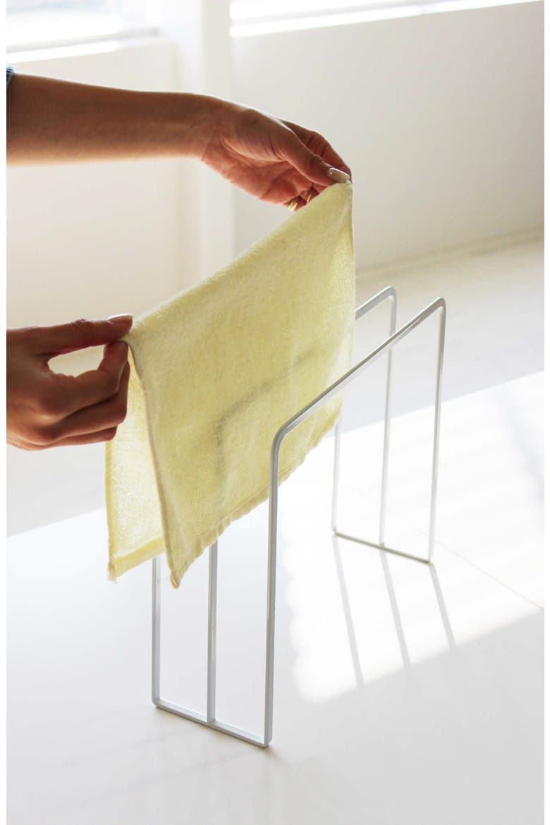 Dish Towel Hanger, Alternate, color, WHITE