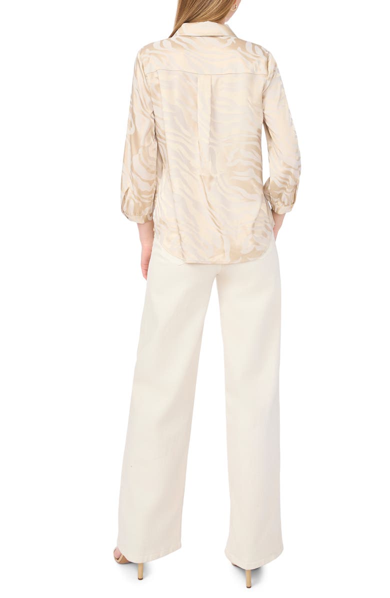 Vince Camuto Satin Shirt, Alternate, color, Birch