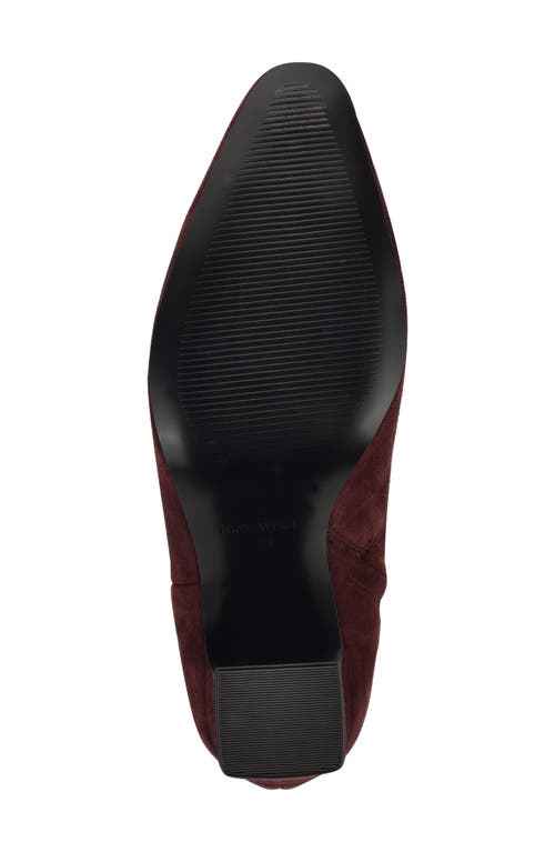 Nine West Reraye Bootie In Burgundy