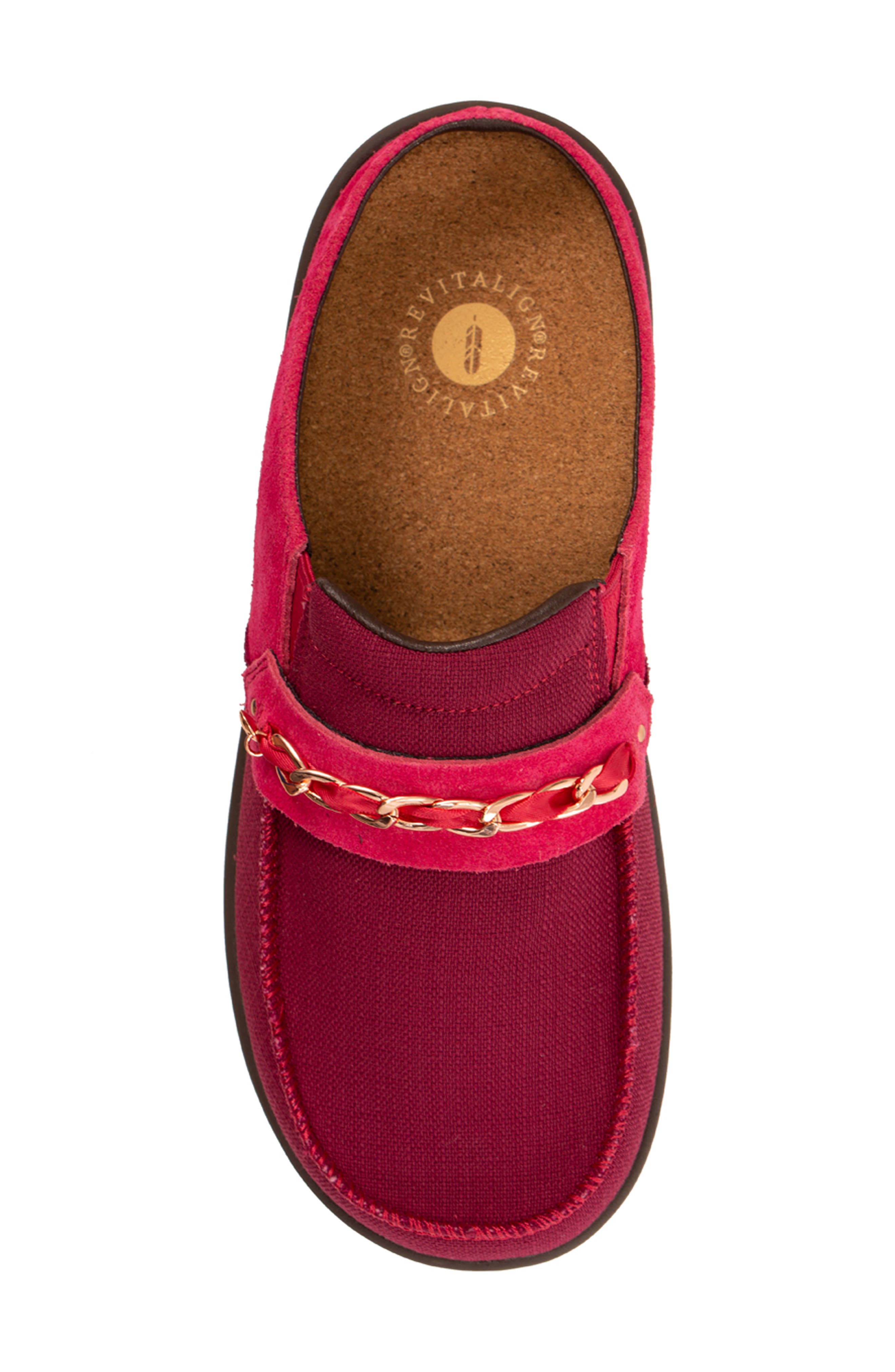 Siesta Slide Chain Clog, Alternate, color, VIVA MAGENTA