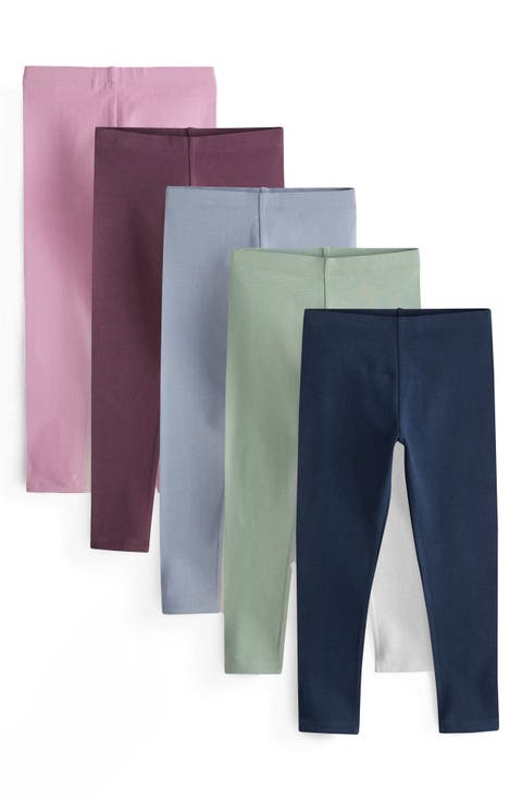 Kids' 5-Pack Jersey Leggings