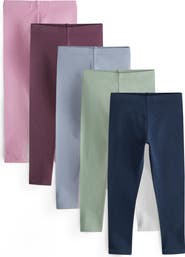 NEXT Kids' 5-Pack Jersey Leggings