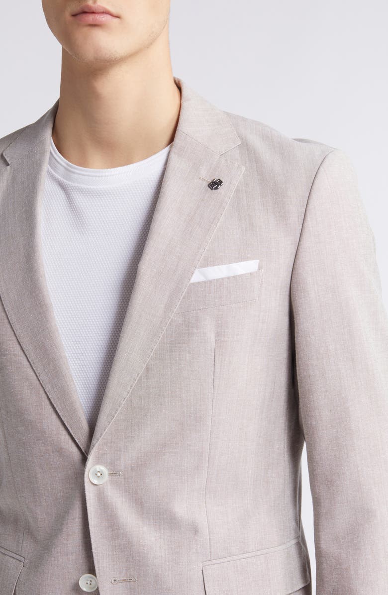 BOSS Hutson Mélange Cotton & Wool Blend Sport Coat, Alternate, color,