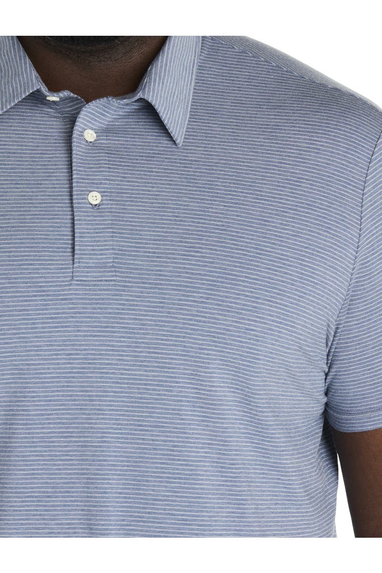 Big & Tall Movement Polo Shirt, Alternate, color, AZURE BEACH STRIPE