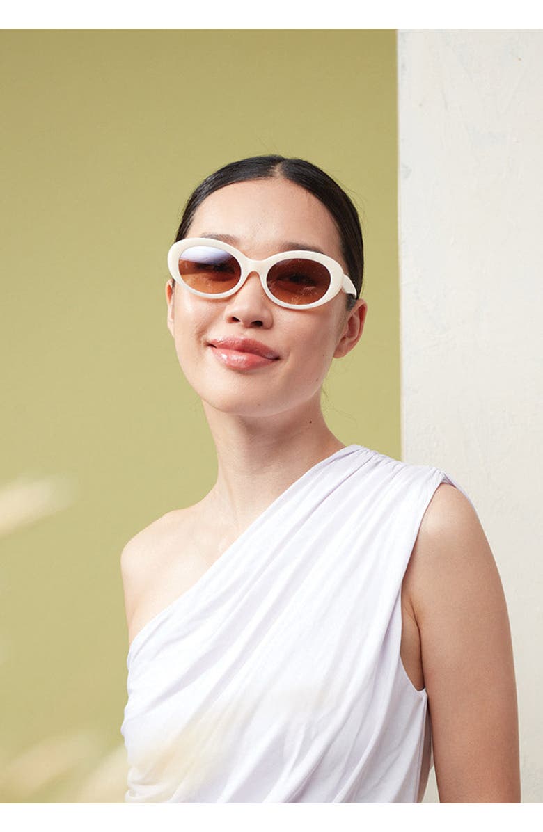 COVRY Petra Sunglasses, Alternate, color, Linen