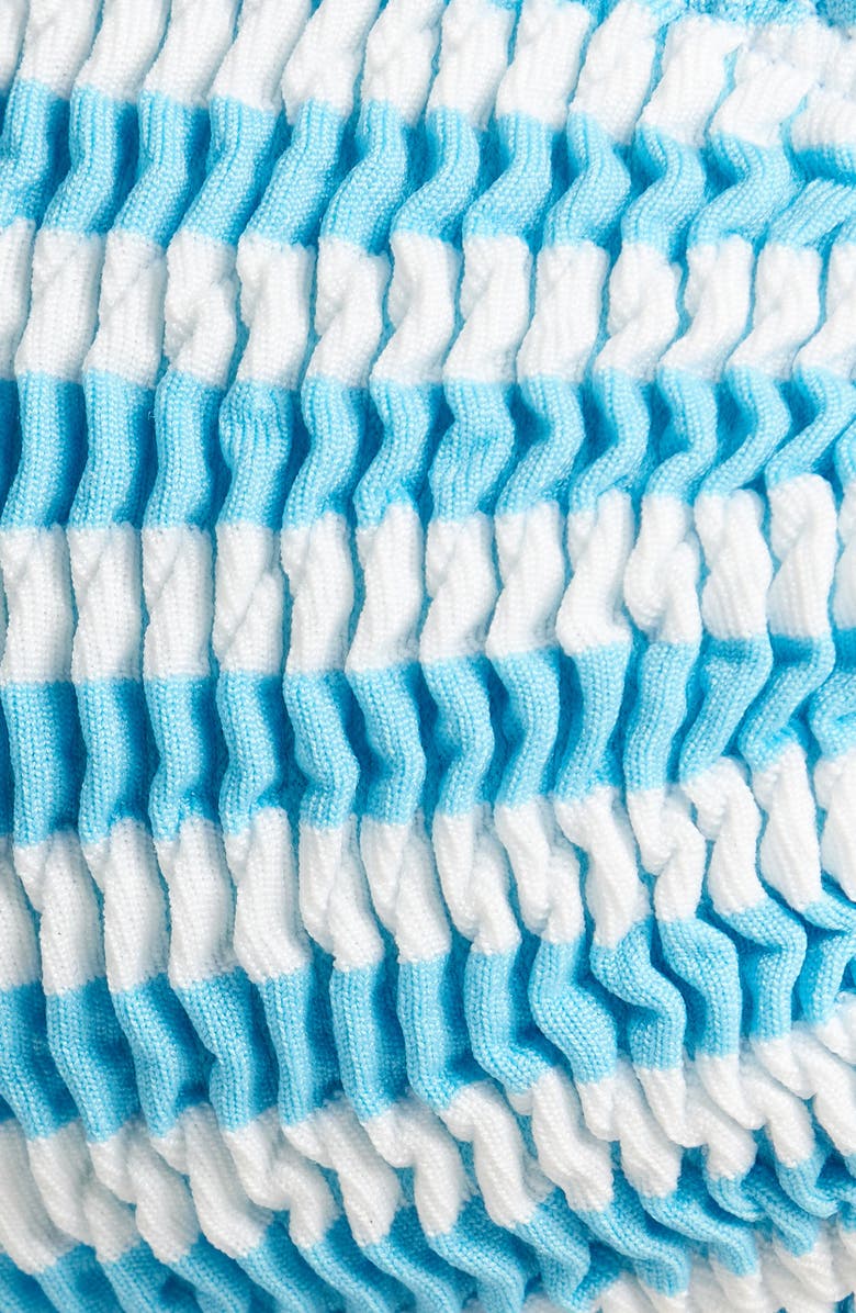 CLEONIE Bali Colorblock Bikini Top, Alternate, color, Sunshine Azure Stripe