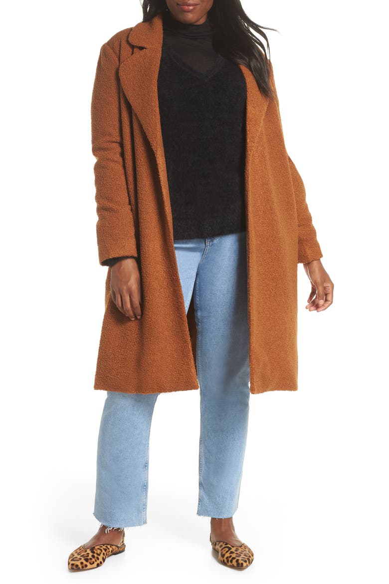 Teddy Bear Coat, Alternate, color, MOCHA