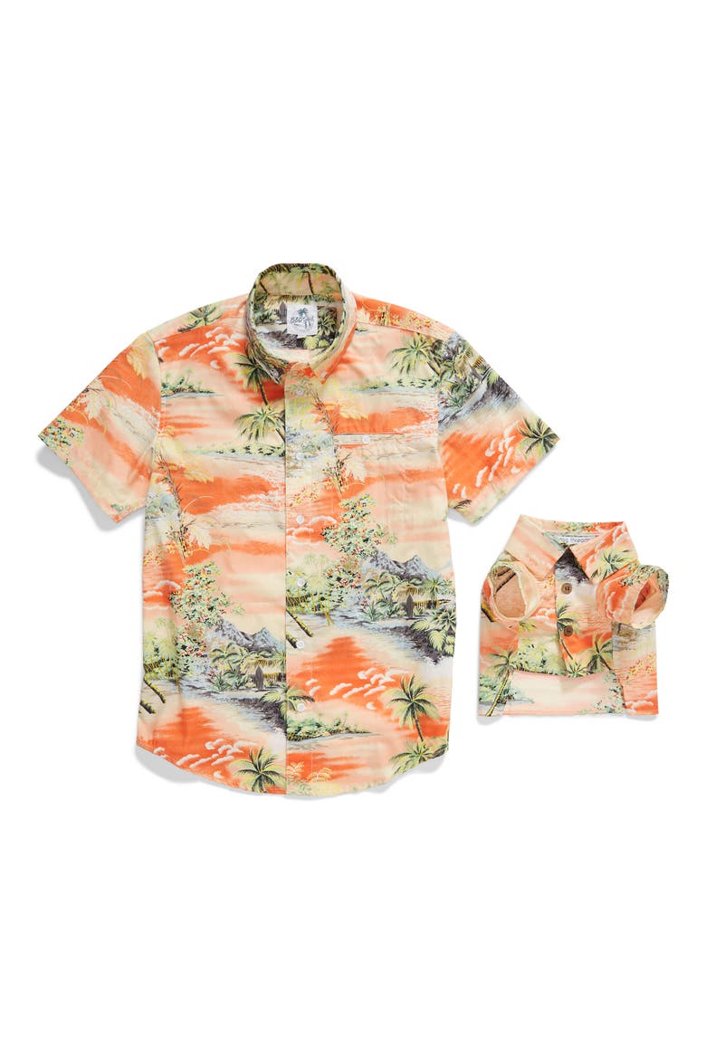 Apres BBQ Dog Shirt, Alternate, color, ORANGE / IVORY / GREEN