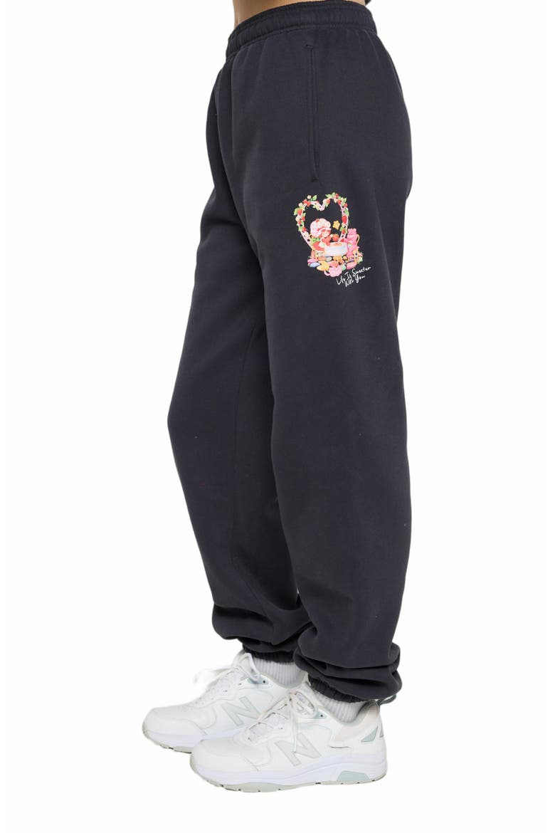 Life Is Sweet Sweatpants, Alternate, color, BLACK