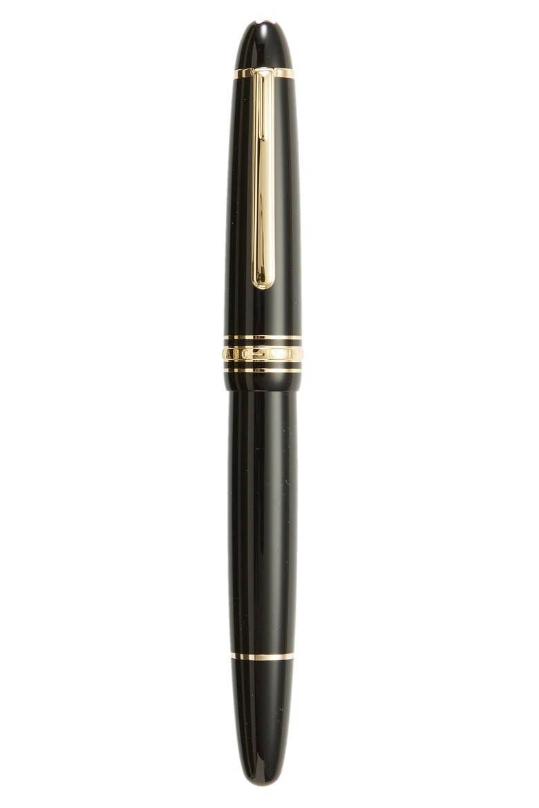 Meisterstück Gold Coated LeGrand Rollerball Pen, Main, color, BLACK