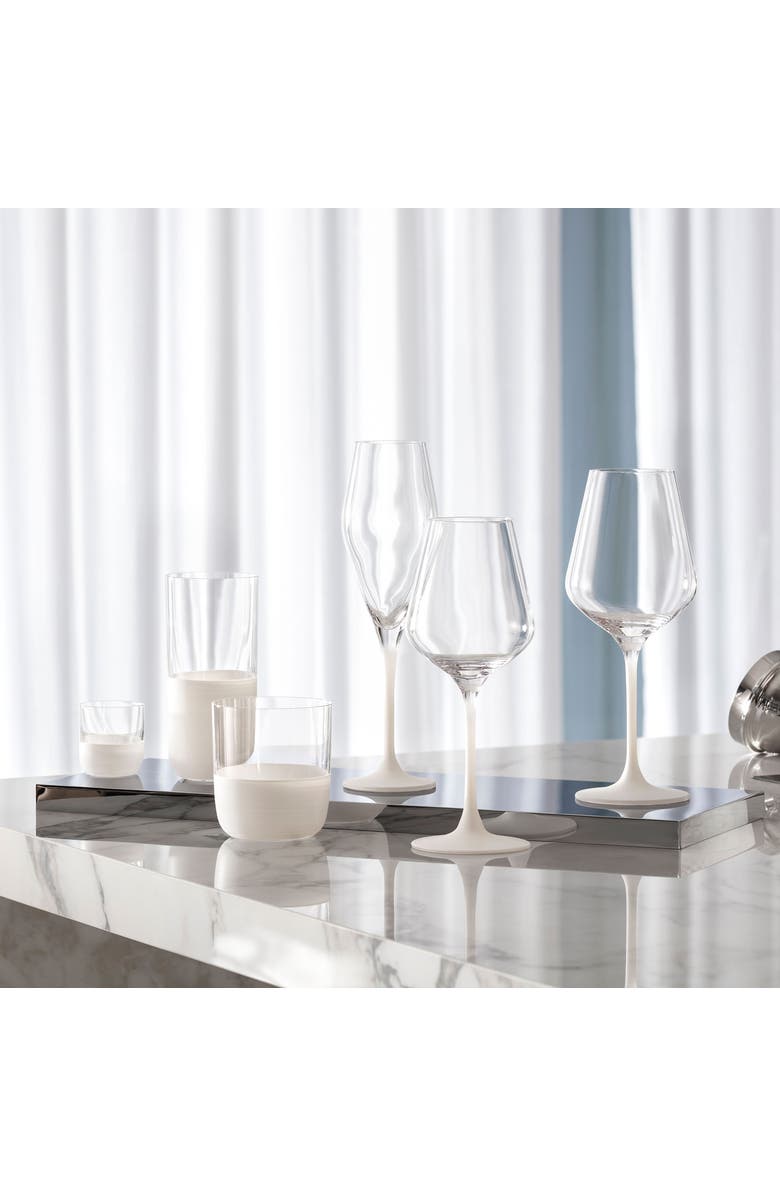 Villeroy & Boch Manufacture Rock Blanc Shot Glass Set of 4, Alternate, color, White