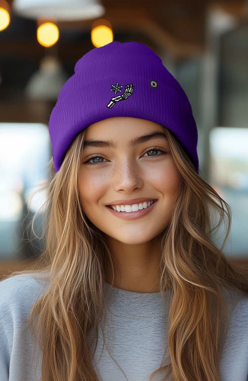 Dalix Chill Touch Beanie In Purple