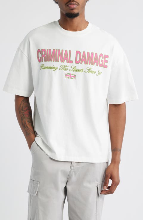 Criminal Damage★半袖 バックプリント ロゴ トップス Tシャツ 楽天市場】Criminal Damage（Tシャツ・カットソー｜トップス