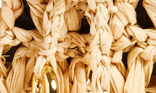 Jacquemus Le Porte Spiaggia Raffia Airpod Pouch