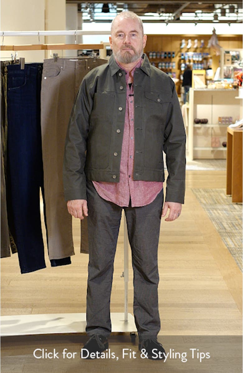Short Waxed Cotton Cruiser Jacket, sales video thumbnail