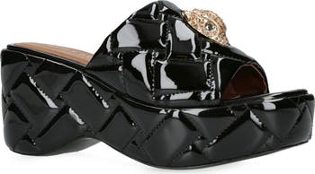 Kensington Platform Wedge Slide Sandal