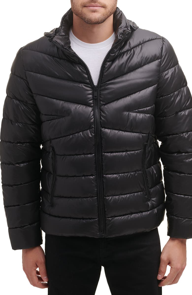 Kenneth Cole Quilted Packable Puffer Jacket, Main, color, 