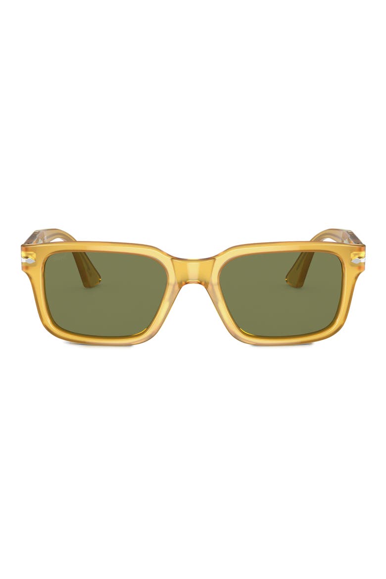 55mm Rectangular Sunglasses, Main, color, YELLOW