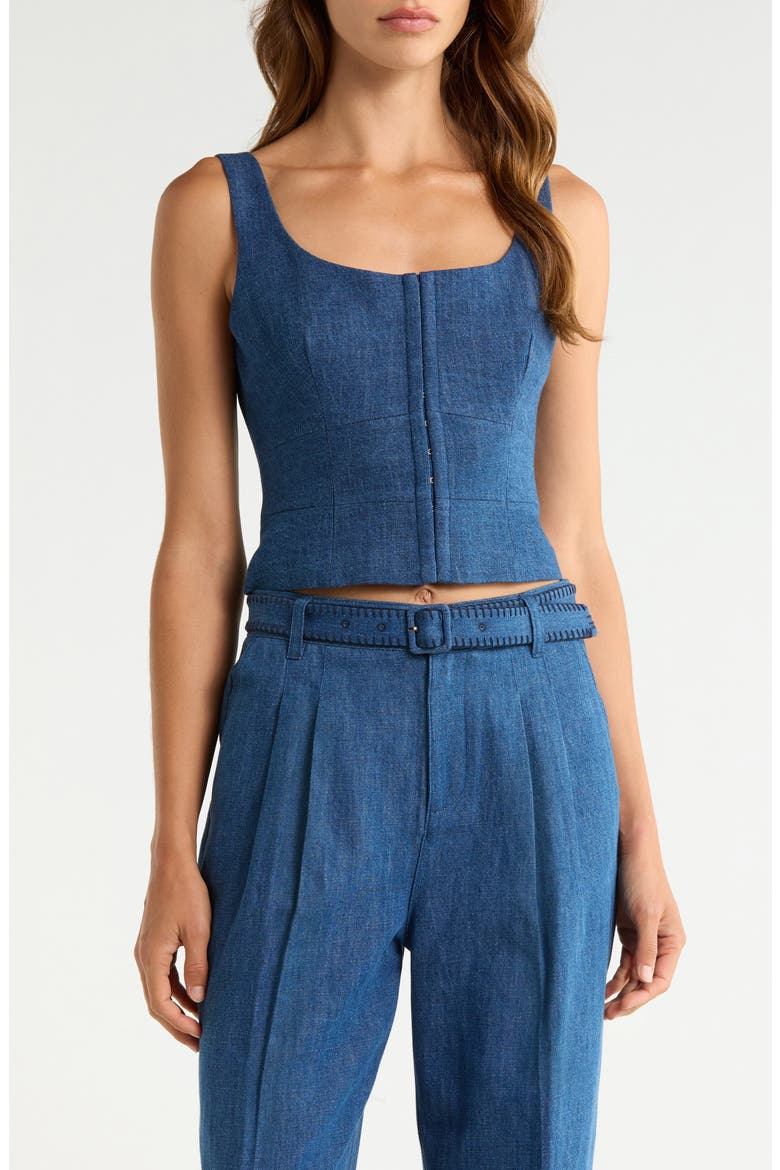 Carra Corset Top, Main, color, TIDEPOOL