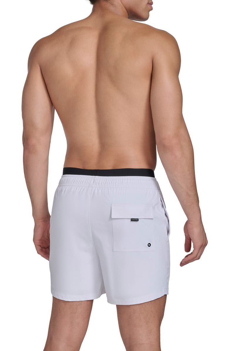 Calvin Klein Swim Trunks, Alternate, color, White