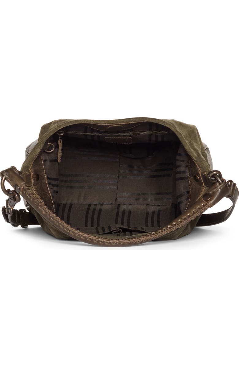 Frye Melissa Suede & Whipstitch Leather Hobo, Alternate, color,