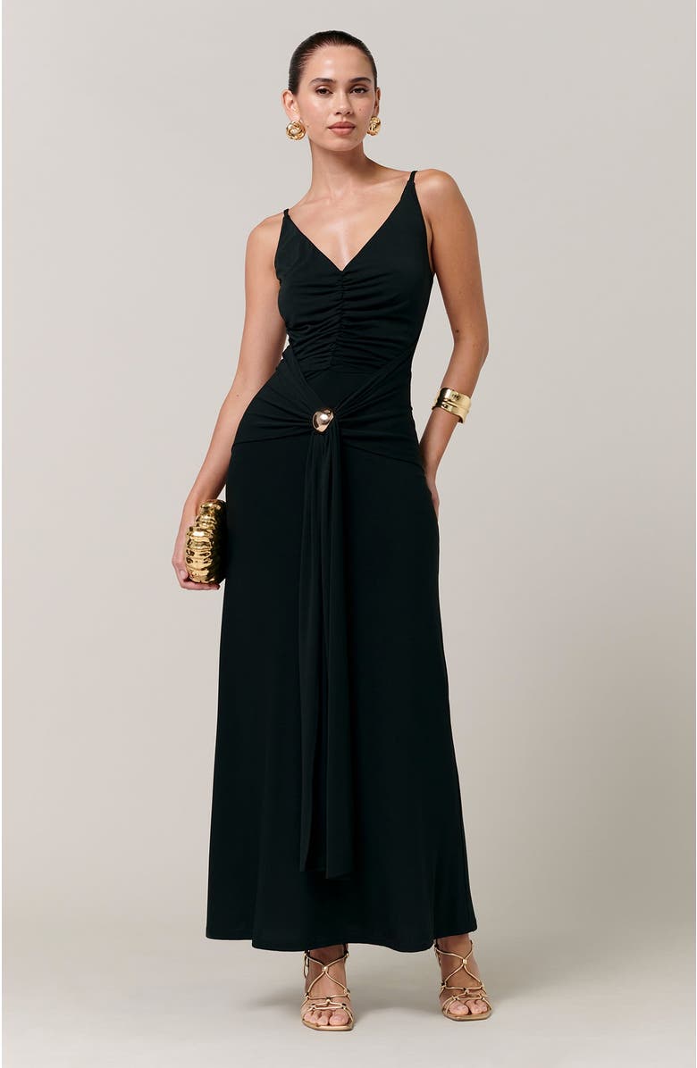 SAVEL Cynthia Midi Dress, Alternate, color, Midnight Emerald