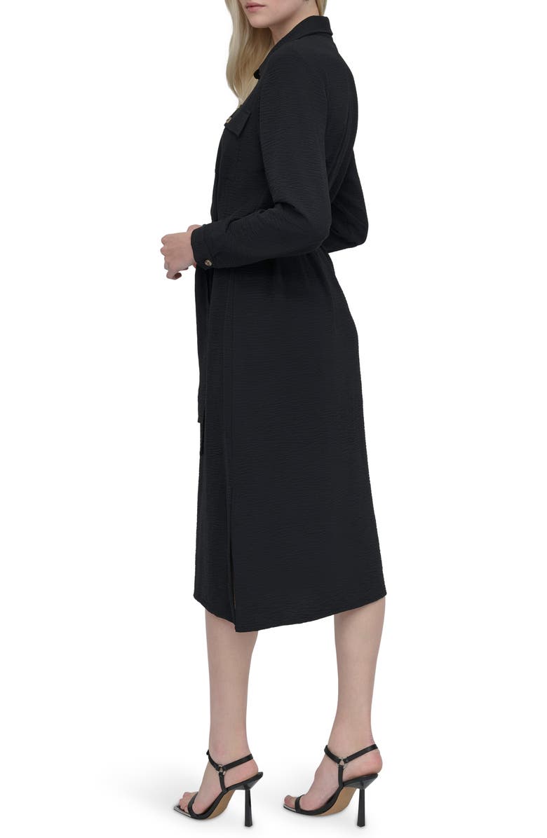 DKNY Long Sleeve Shirtdress, Alternate, color,