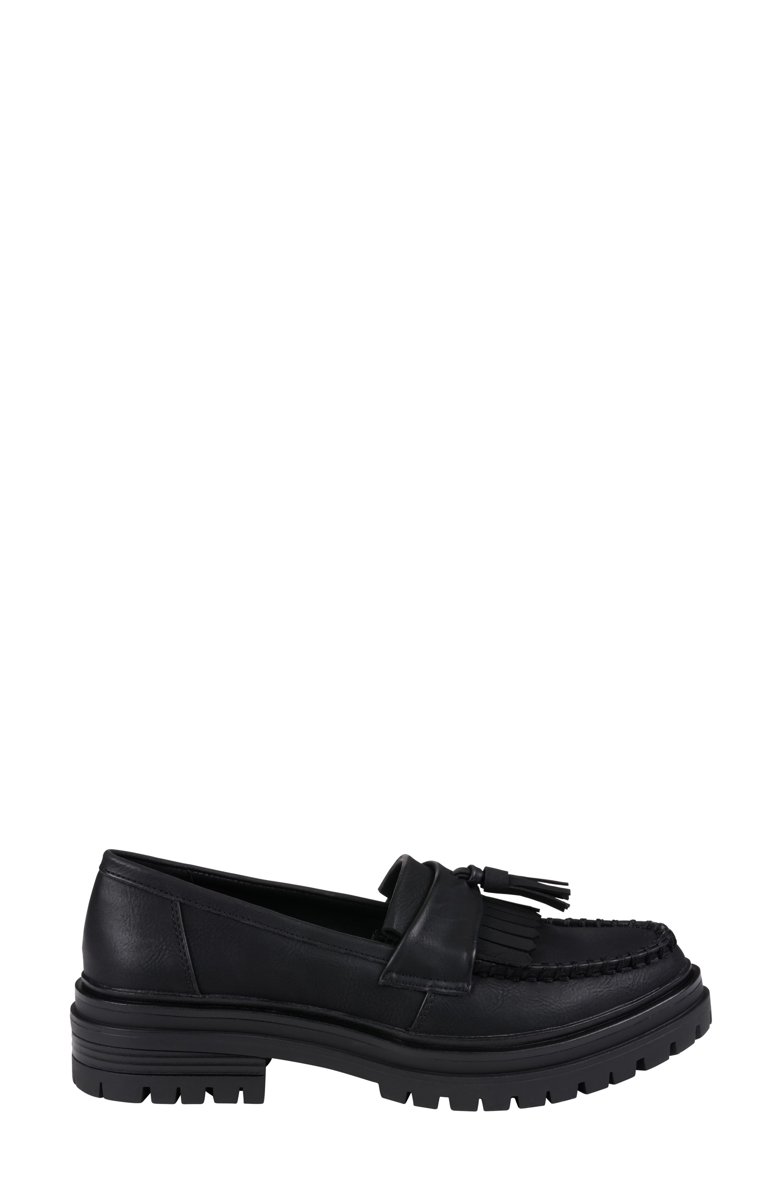 GOOD CHOICE NEW YORK Tillie Tassel Loafer, Alternate, color, Black