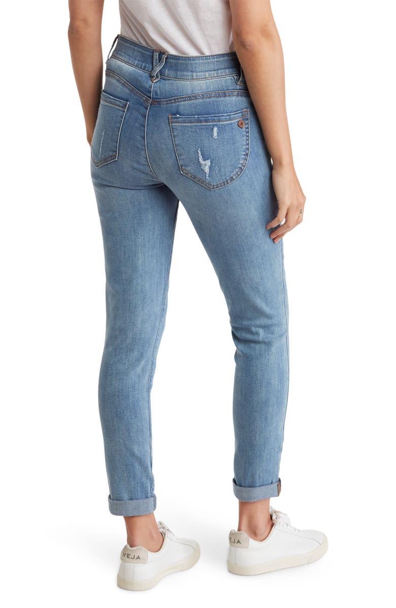 Democracy Ab Technology Cuffed Ankle Jeans, Alternate, color, Lbv-Light Blue Vintage