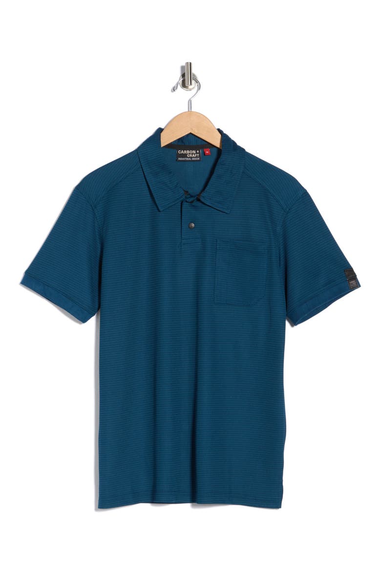 Grid Jacquard Polo, Alternate, color, TEAL