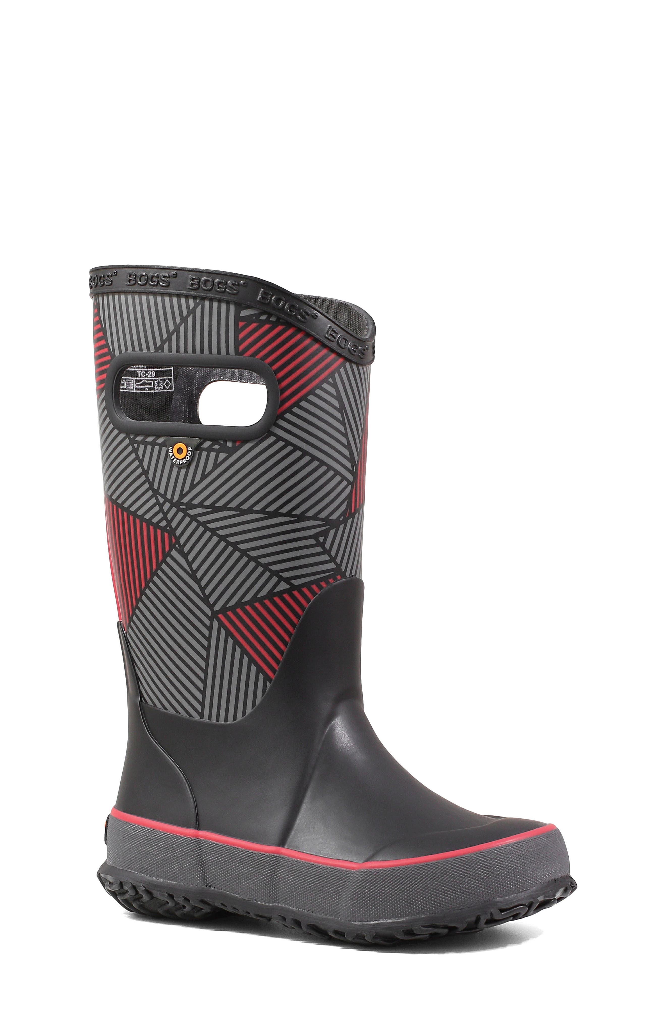 Bogs Big Geo Rubber Rain Boot, Main, color, 