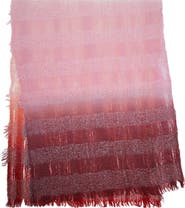 SAACHI Gradient Stripe Fringe Scarf