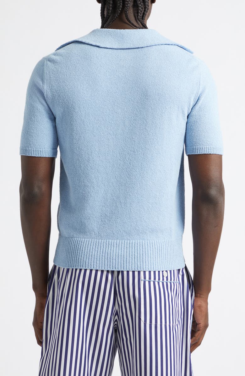 Dolce&Gabbana Terry Cloth Polo, Alternate, color, B6227 Azzurro 6