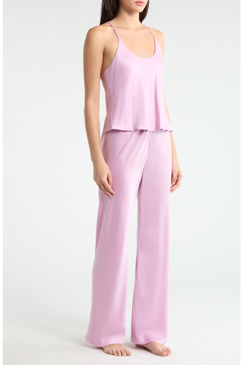 Washable Silk Bias Cut Cami Pajamas, Alternate, color, LILAC BLOOM